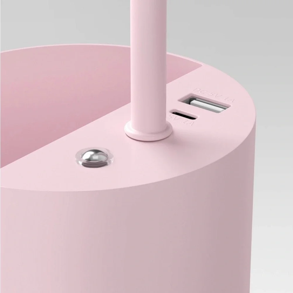 Room Essentials Task Lamp with Nightlight with Integrated LED Pink - Picture 4 of 6